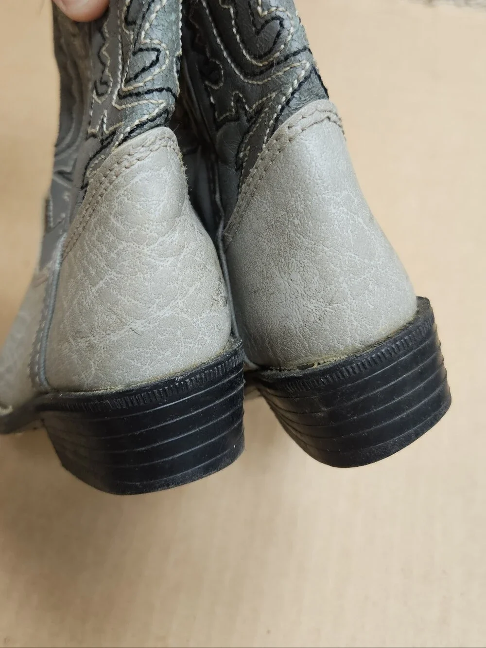 Laredo Toddler Cowboy Boots Size 6.5 Western Leather Boots Boy Girl